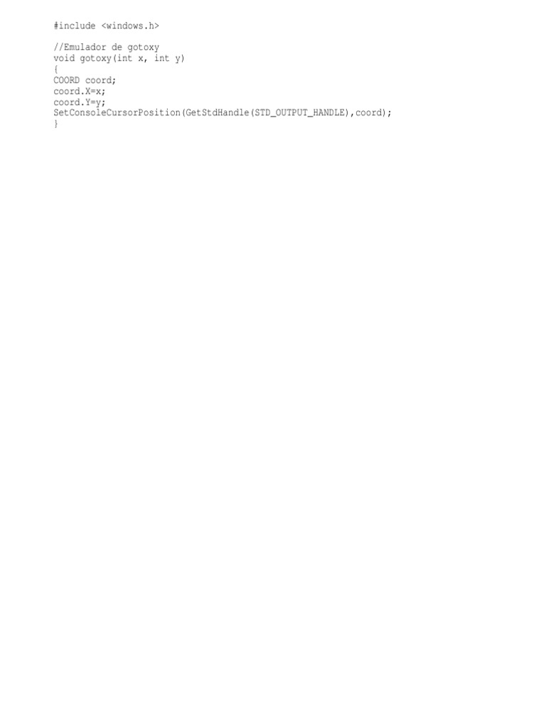 EMulador de Gotoxy | PDF | Tecnología e ingeniería