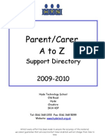 Parent/Carer Atoz: Support Directory 2009-2010