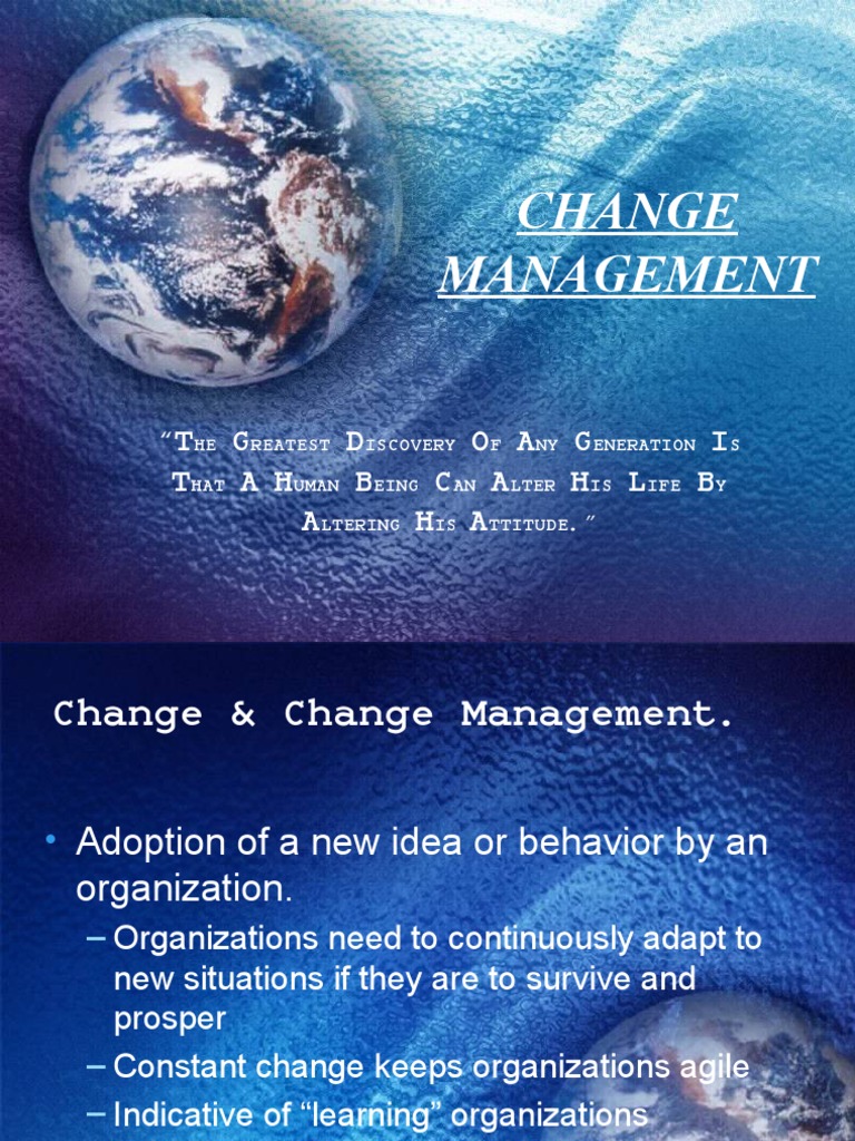 Change MGT | PDF