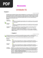 Economia - Unidades 1 a 8
