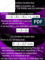 3.3 Omitted Variable Bias: U X X y