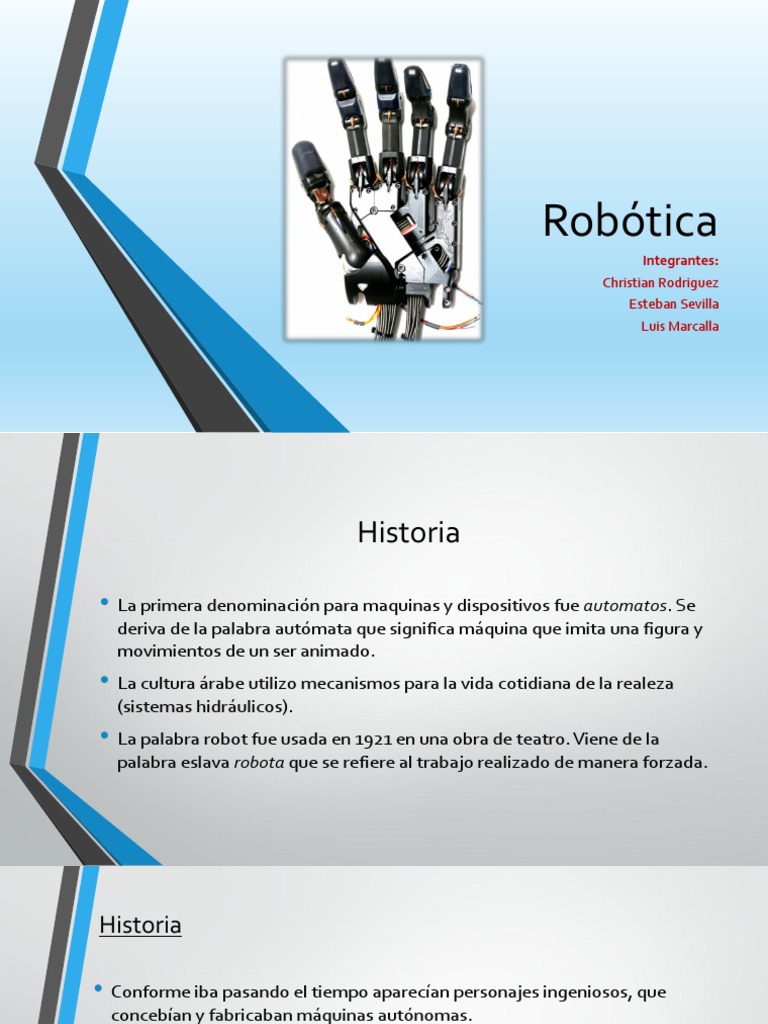 Evolución y Aplicaciones de la Robótica | PDF | Robot | Robótica