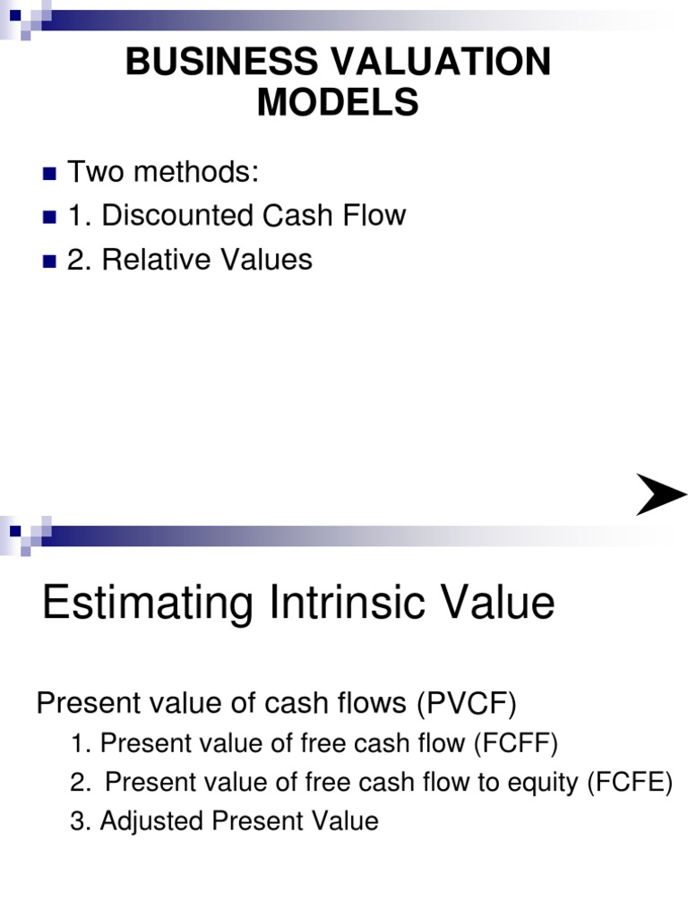 Business Valuation Models Explained | PDF | Cost Of Capital | Free Cash ...