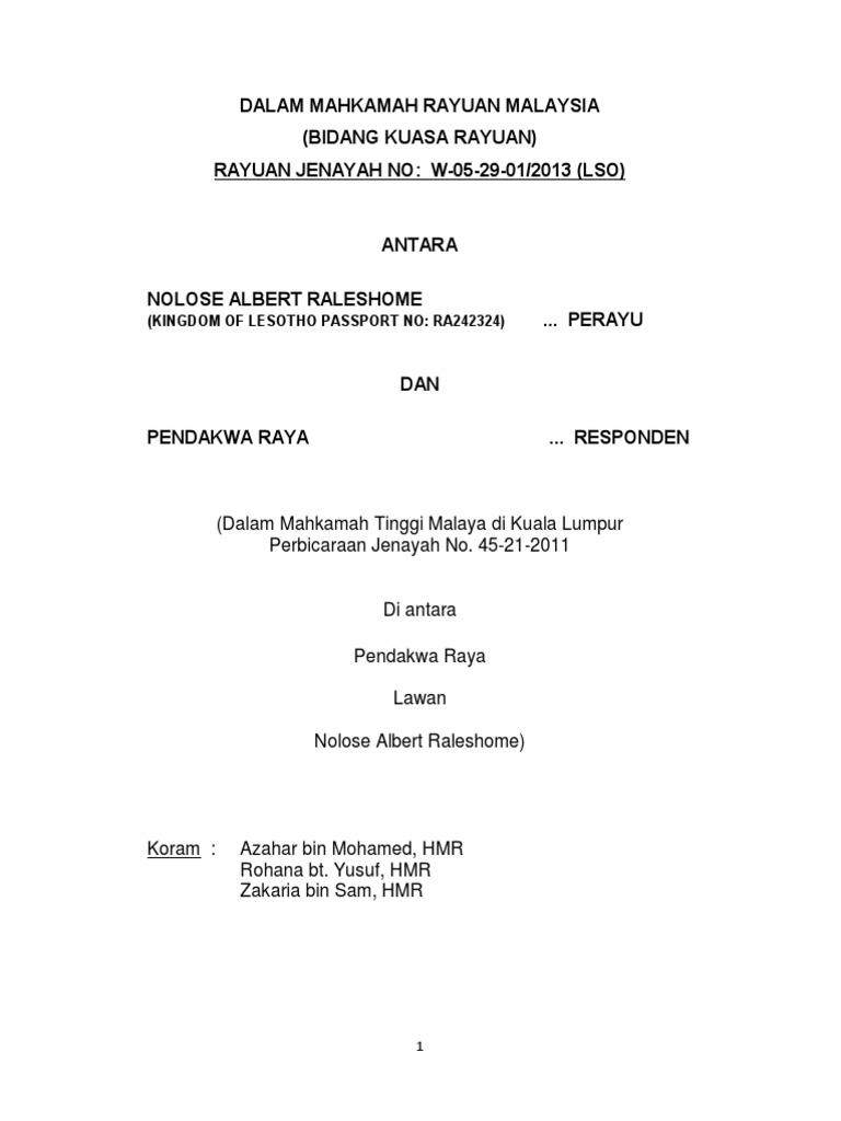 Nolose Albert Raleshome  PDF  Appeal  Judgment (Law)