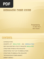 Deregulated Power System: Presented by