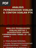 Download ANALISIS PEMBAHAGIAN SOALAN  CONTOH SOALAN PTK by IMM SN2249430 doc pdf