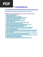 SAP WM Interview Questions and Answers