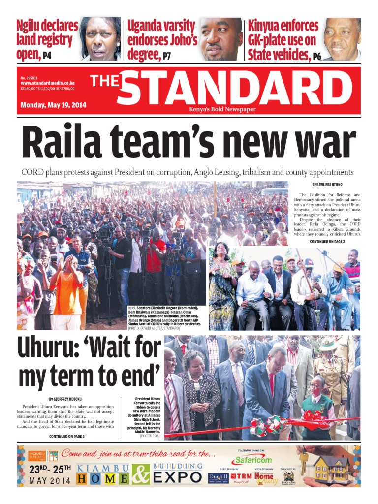 The Standard 19.05.2014, PDF, Kenya