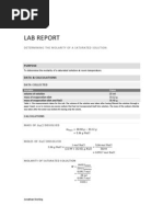 CHEM: Lab Report: Molarity