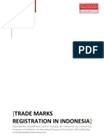 Trade Marks Registration in Indonesia