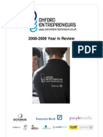 Oxford Entrepreneurs Year in Review 2009 Final