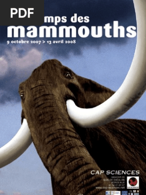 Dossier Pedagogique Au Temps Des Mammouths Pdf Renne Agriculture