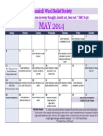 Nanakuli RS 2014 Monthly Calendars - May