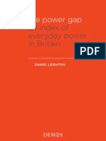 Leighton, D. (2009) - The Power Gap: An Index of Everyday Power in Britain. Demos, London.