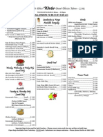 2014 Student Winter Menu