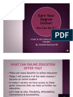 Earn Your Degree Online! You Can Do