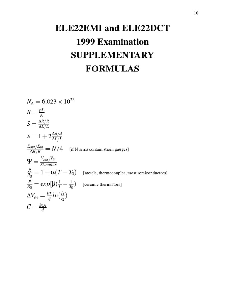 Formulas 2 | PDF