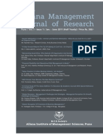 Allana Management Journal of Research January-june-2011