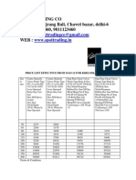 KIRLOSKAR - Valves Price List 01.03.2012