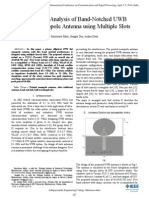 Design and Analysis of Band-Notched UWB Printed Monopole Antenna Using Multiple Slots