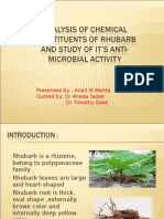 Analysis of Chemical Constituents of Rhubarb and Study