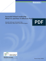 Successful School Leadership
