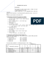 Exemplu de Calcul COEfICIENT GLOBAL DE IZOLARE TERMICA G