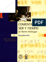 Comentario A Ser y Tiempo de Martin Heidegger (Vol 1 Introducción) - Jorge Eduardo Rivera y María Teresa Stuven