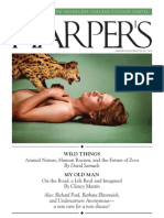 Animal Nature, Human Racism, and The Future of Zoos, David Samuels, Harpers June 2012