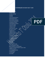 Lista completa de itens para cerimônia de Ogan Tuan T' Lissá