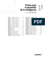 Fichas Desarrollo de La Inteligencia 1º