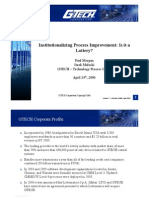 CMM G4 Institutionalig Process Improvement