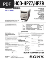 Sony hcd-hpz7 hpz9 Ver-1.1 PDF