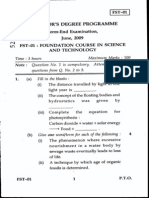 6.Foundation in Science and Technology(Fst) June 2009