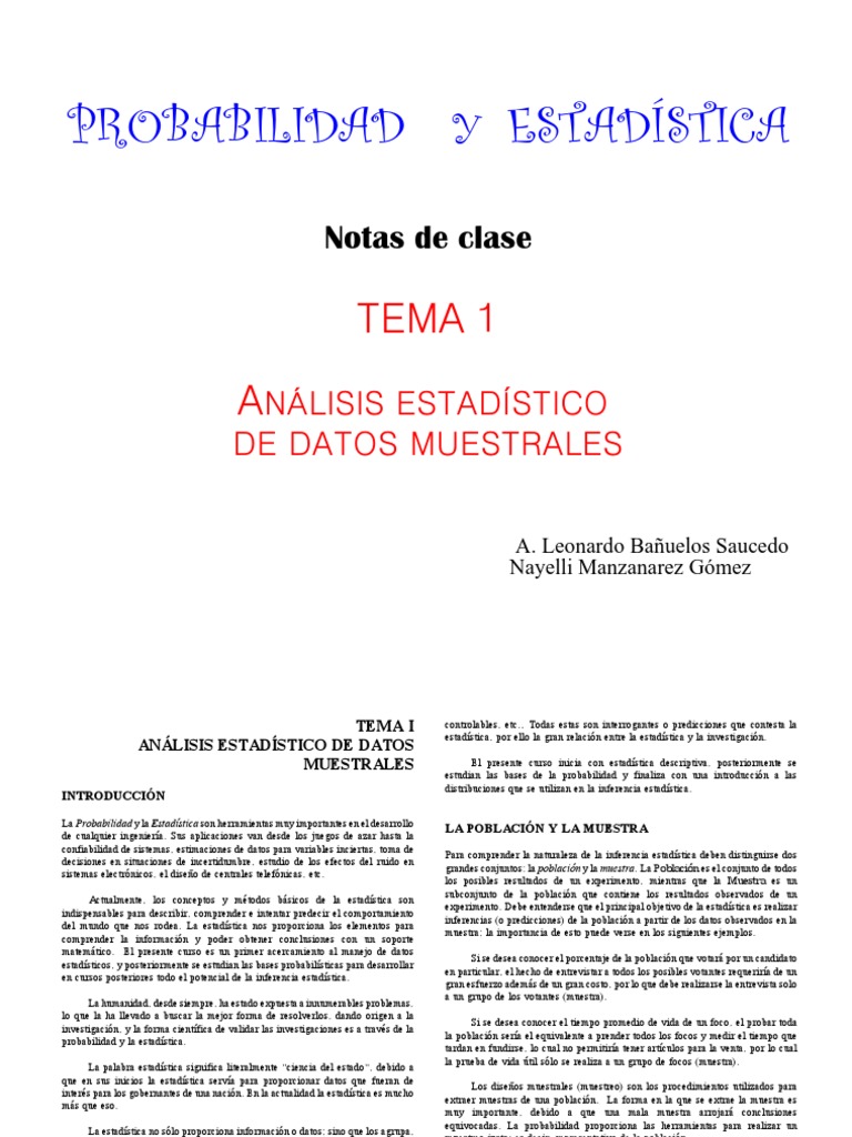 Elementos de estadistica descriptiva miguel gomez pdf