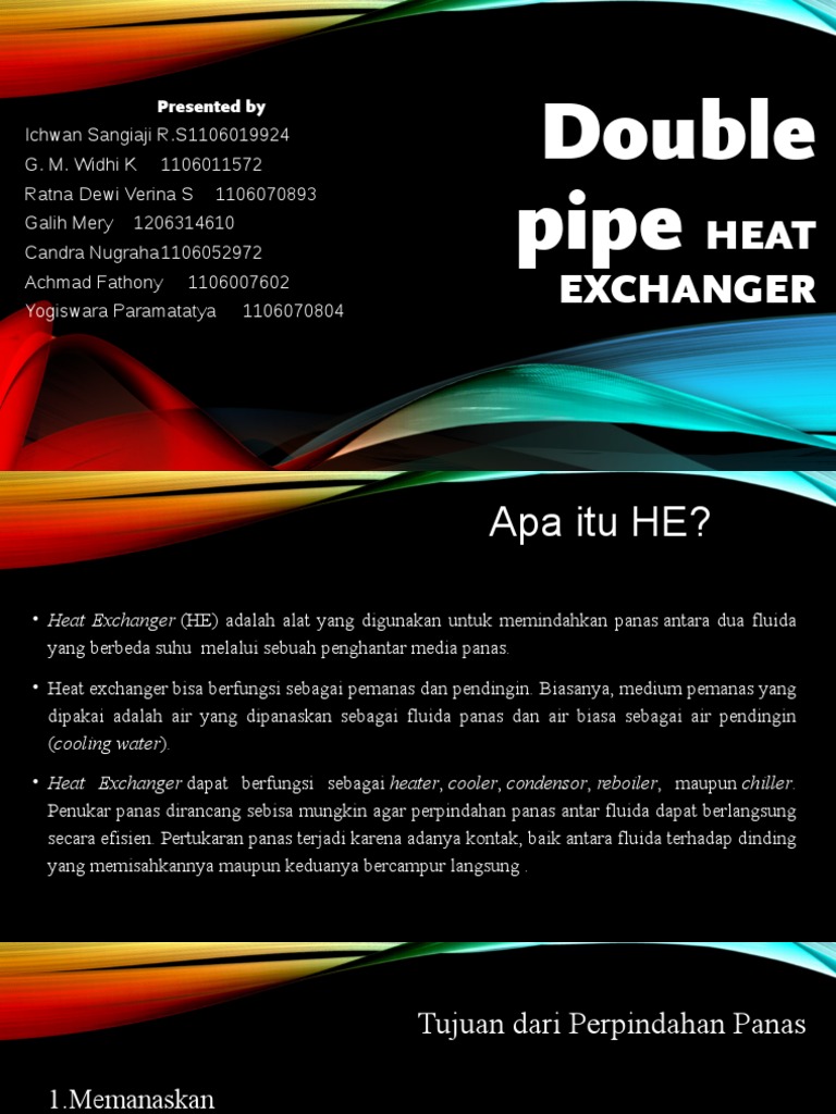 Panduan Double Pipe Heat Exchanger | PDF