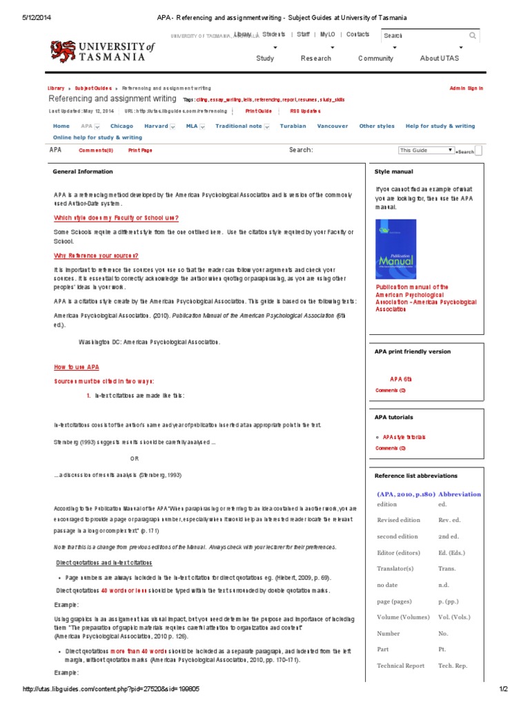 Apa format for short assignments image