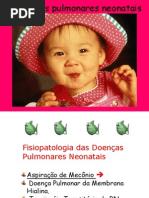 Patologias respiratórias neonatais