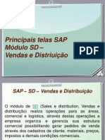 Principais telas SAP módulo SD - Vendas e distribuição