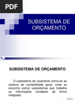 Subsistema de Orçamento 2