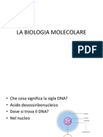 La Biologia Molecolare