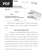 John Doe vs Columbia University