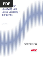 WP-122 Guidelines for Specifying Data Center Criticality - Tier Levels