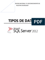 Tipo Datos SQL