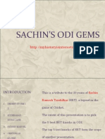 Sachin's Odi Gems