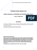 DPAC Research - Media Reporting on Disability and Disability Hate Crime (Issue-1 May 2014)
