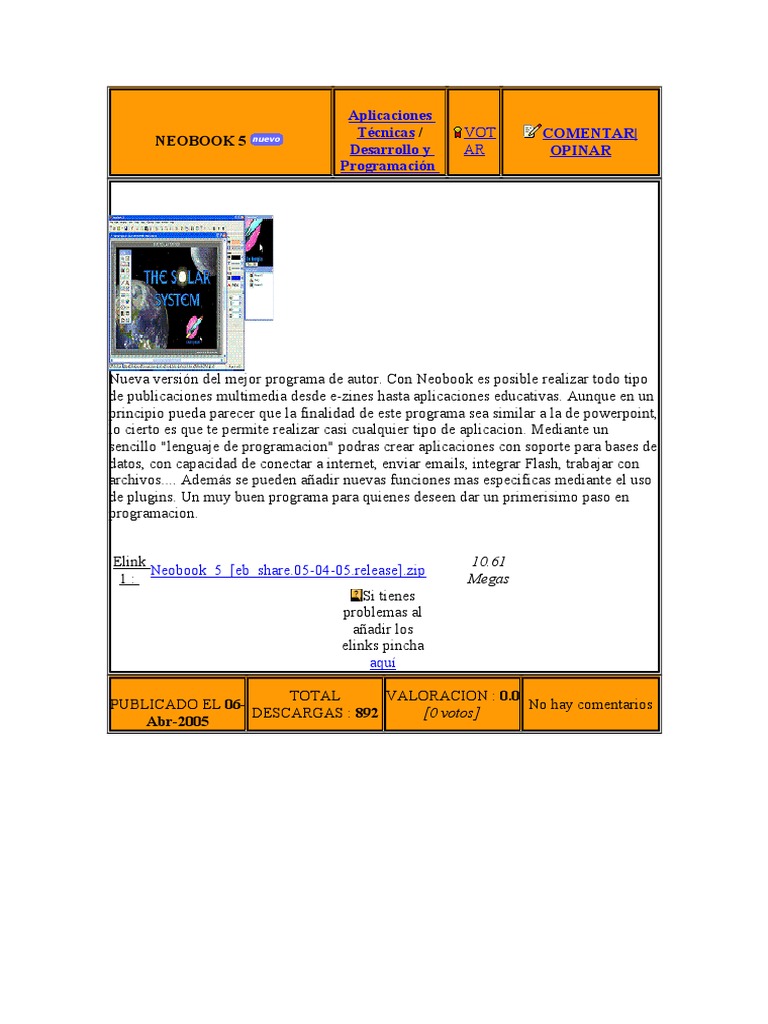 Neobook 5: Crea Apps Multimedia | PDF