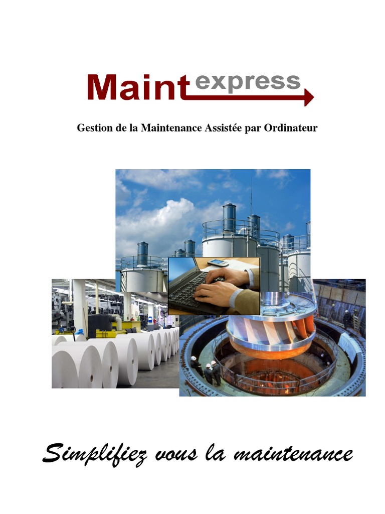 Logiciel GMAO MaintExpress : Efficacité et Sécurité | PDF | Entretien ...
