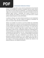 Contaminación Ambiental en Chiclayo