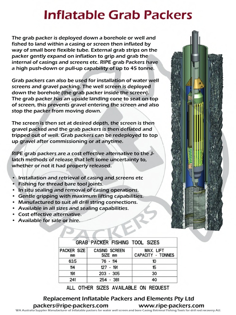 Inflatable Grab Packers for Wells | PDF | Home & Garden | Technology ...